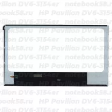 Матрица для ноутбука HP Pavilion DV6-3154er (1366x768 HD) TN, 40pin, Глянцевая