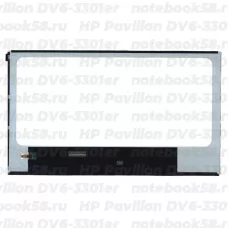 Матрица для ноутбука HP Pavilion DV6-3301er (1366x768 HD) TN, 40pin, Глянцевая
