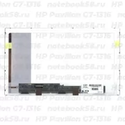 Матрица для ноутбука HP Pavilion G7-1316 (1600x900 HD+) TN, 40pin, Матовая