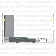Матрица для ноутбука HP Pavilion G7-1314er (1600x900 HD+) TN, 40pin, Матовая