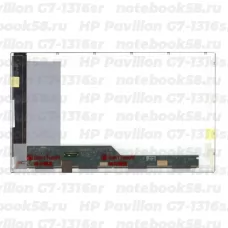 Матрица для ноутбука HP Pavilion G7-1316sr (1600x900 HD+) TN, 40pin, Матовая