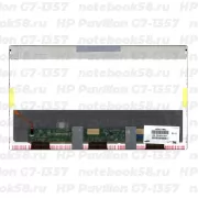 Матрица для ноутбука HP Pavilion G7-1357 (1600x900 HD+) TN, 40pin, Матовая