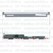 Матрица для ноутбука HP Pavilion G7-1314er (1600x900 HD+) TN, 40pin, Глянцевая