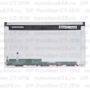 Матрица для ноутбука HP Pavilion G7-1316 (1600x900 HD+) TN, 40pin, Матовая