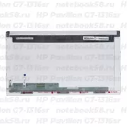 Матрица для ноутбука HP Pavilion G7-1316sr (1600x900 HD+) TN, 40pin, Матовая