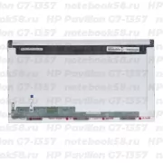 Матрица для ноутбука HP Pavilion G7-1357 (1600x900 HD+) TN, 40pin, Матовая