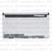Матрица для ноутбука HP Pavilion G7-1357 (1600x900 HD+) TN, 40pin, Глянцевая