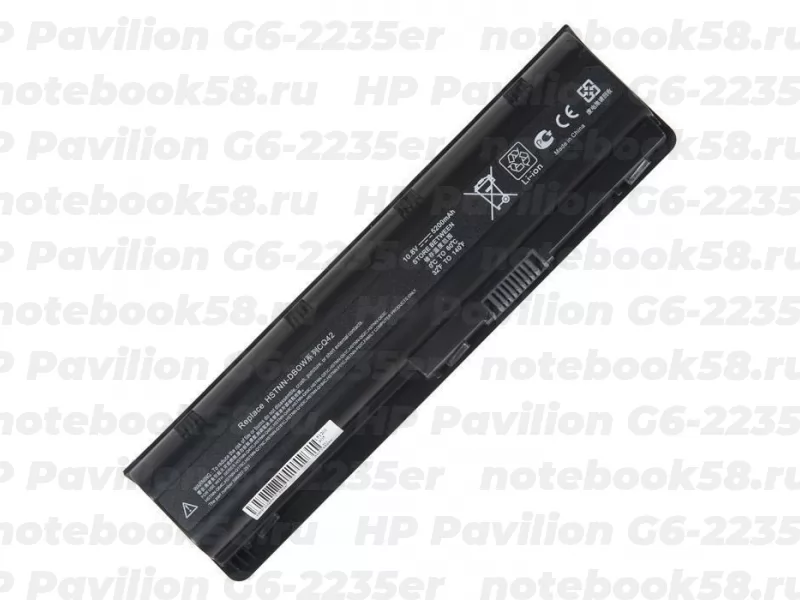Аккумулятор, батарея для ноутбука HP Pavilion G6-2235er (Li-Ion 5200mAh, 10.8V) OEM