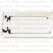 Петли матрицы для ноутбука HP Pavilion G7-1316sr (левая + правая)